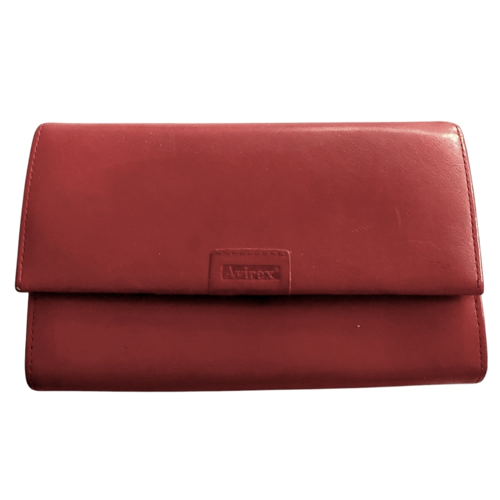 Avirex Foldover Leather Wallet
